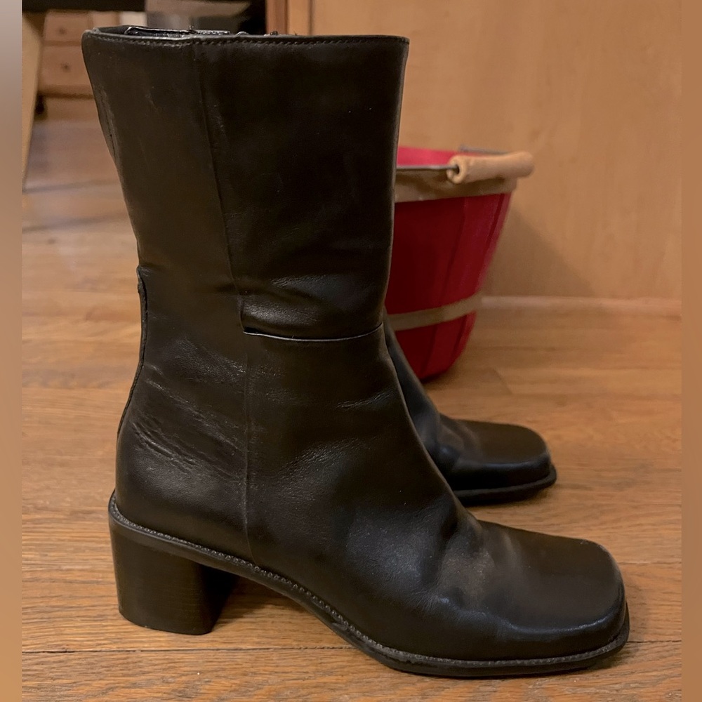 Enzo Angiolini Black Leather Boots